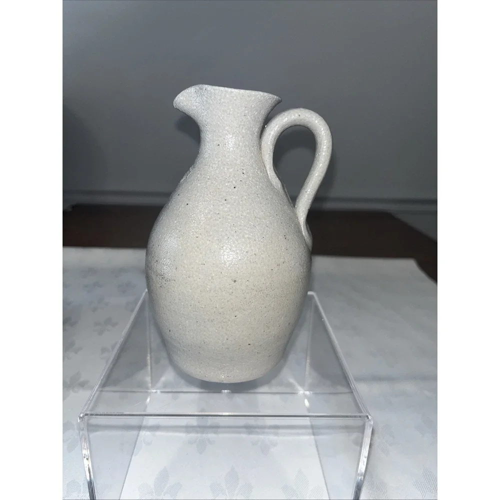 Vintage 2001 Salmon Falls Stoneware 6.5 Blueberry Pitcher - Dave Ernest Mark